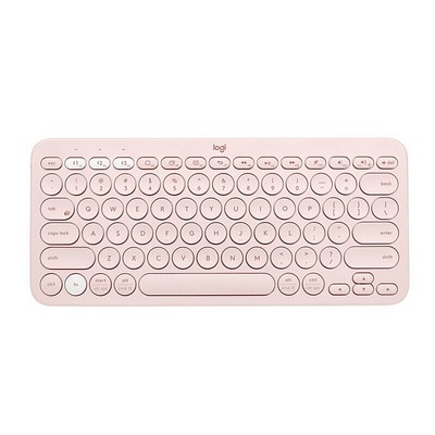로지텍 무선키보드 K380 + 키스킨, Pink, 텐키리스