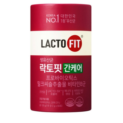 종근당건강 락토핏 간케어 유산균 60p, 2g, 60개_