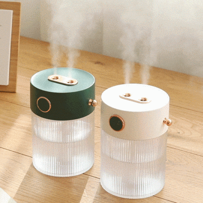 유디먼 엔틱 듀얼 무선 미니가습기 UD-100 650ml, 화이트