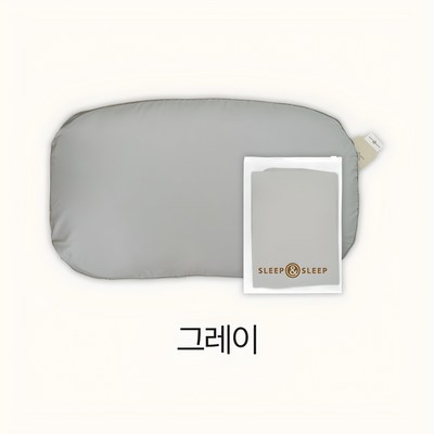 [슬립앤슬립] 깊은잠베개 커버(3 Colors), 그레이, 1개_더 나은 수면을 위한 슬립앤슬립 베개