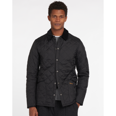  [Barbour] 남성 블랙 Heritage Liddesdale 퀼팅 자켓 (URJA3F119BK) _신세계 바버자켓