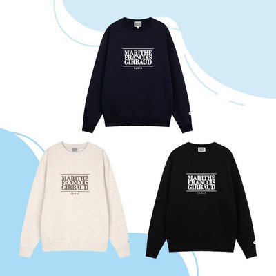 [국내정품] 마리떼 프랑소와 저버 CLASSIC LOGO SWEATSHIRT 택1-3color