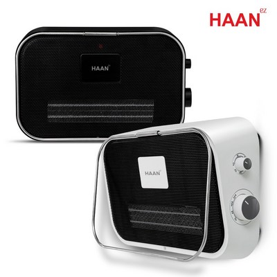 한경희생활과학 PTC 생활방수 욕실난방 스탠드/벽걸이 전기히터, HAAN-4000(블랙)