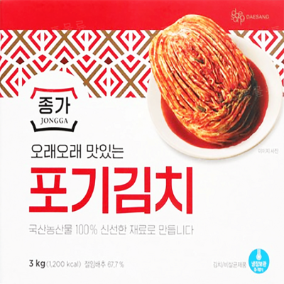 종가집 오래오래 맛있는 포기김치 (아이스박스포장 아이스팩무료), 3kg, 1개_맛과 품질을 한데