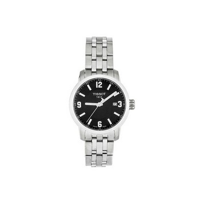 91822 / Tissot T0554101105700 PRC 200 Sport Steel Men's Black Dial Watch - New in Box
