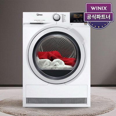 공식인증점 위닉스 텀블건조기 위닉스건조기 빨래건조기 의류건조기 HB8M80-HWK, 화이트 {HB8M80-HWK}