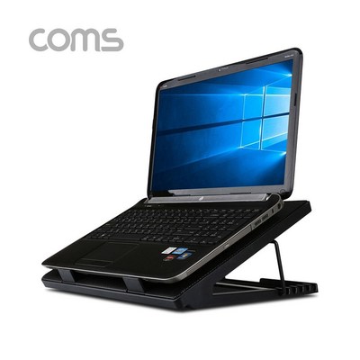 품질메리트_W69258E_Coms 이톰 에르고 노트북 쿨링패드 스탠드 Black_노트북쿨링패드노트북거치대, 유통 본상품선택