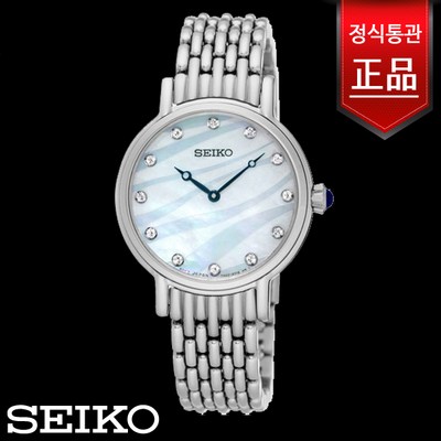 SFQ807J1 세이코 SEIKO 스와로브스키 여성 메탈시계