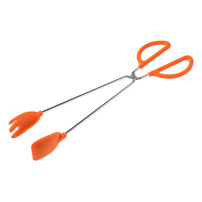 A 실리콘 조리도구 가위집게 대 오렌지