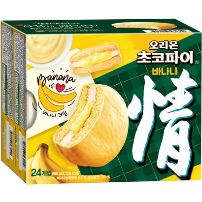 오리온초코파이 바나나맛 케이크