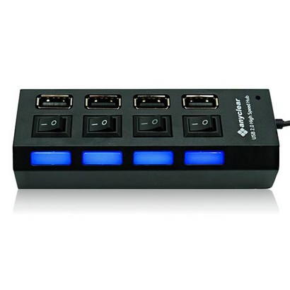 애니클리어 USB 20 4포트 멀티 허브 DB-HUB204