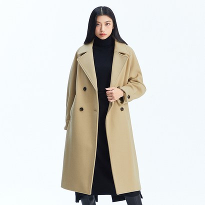 미쏘 여성용 더블 볼륨소매 롱코트 리뷰후기