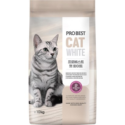 프로베스트 전연령용 캣 화이트 건식사료, 오리, 10kg, 1개