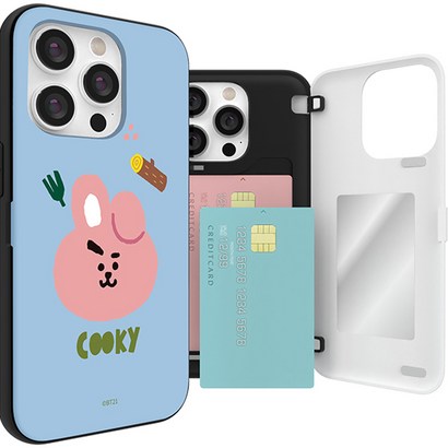 BT21 그린 플래닛 자석카드 휴대폰 케이스