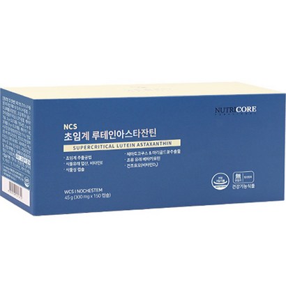 뉴트리코어 NCS 초임계 루테인 아스타잔틴, 150정, 45g, 1개