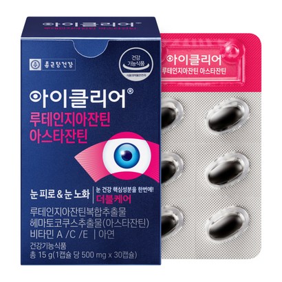 아이클리어 루테인지아잔틴 아스타잔틴, 30정, 15g, 1개