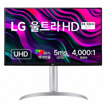 LG전자 4K UHD 모니터, 68cm, 27UQ750