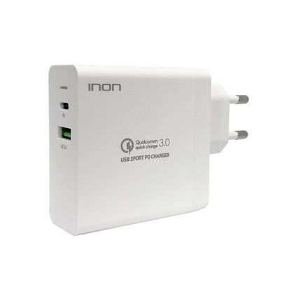 아이논 퀵차지 30 63W 2포트 USB D 고속 멀티 충전기 IN-UC