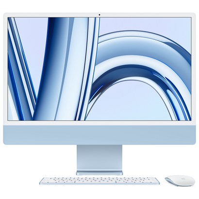 Apple 2023 아이맥 24 M3, 블루, 8코어, 256GB, M3 8코어, 8GB