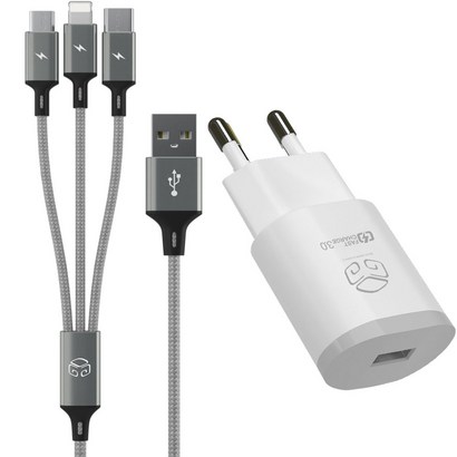 디지지 퀼컴 30 고속 충전 아답터 USB 1포트 18W  3 IN 1 스카이 메타 멀티케이블 리뷰후기