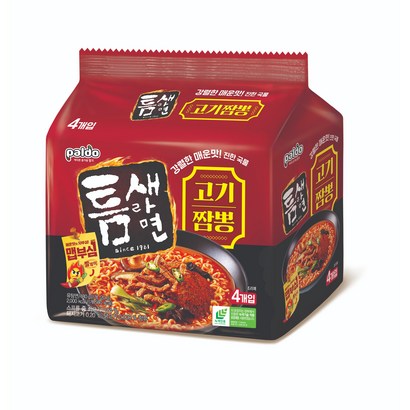 틈새라면 고기짬뽕 120g, 4개