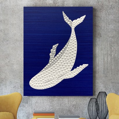 아트버프 풍수 인테리어 흰 고래 그림
