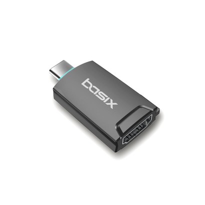 BASIX USB C타입 to HDI 미러링 변환 젠더 맥북프로 노트북 스마트폰 갤럭시 TV연결 덱스