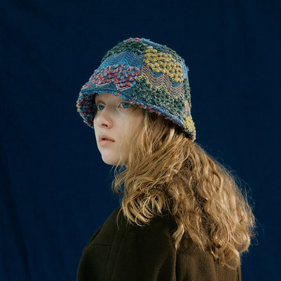 포에지담 Knit bucket hat