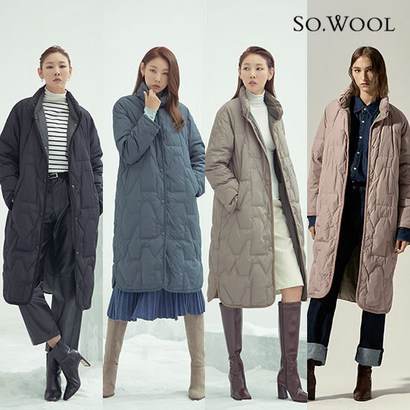 [런칭가 199 900원] 22FW 쏘울 그래픽퀼팅 리버시블 폴란드구스다운