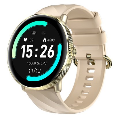 (할인특가 55900원)와피크 AMOLED 통화가능 1.43인치 스마트워치 Y8, 골드, 3.63cm