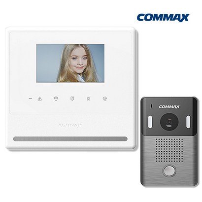 COMMAX 비디오폰 화이트 CAV-43Y, DRC-4Y