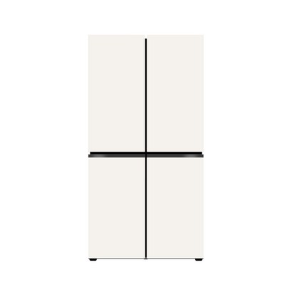 [색상선택형] LG전자 오브제 4도어 메탈 디오스 냉장고 T873MEE012 870L 방문설치