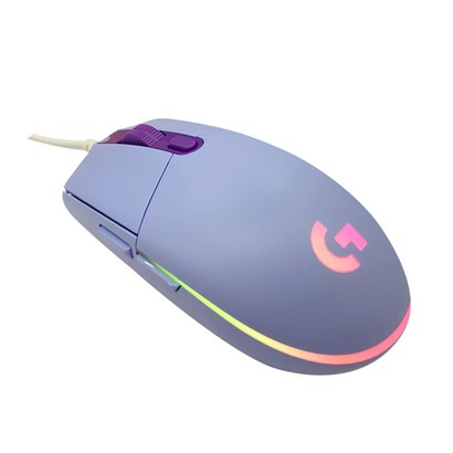 로지텍 G102 2세대 LIGHTSYNC 게이밍 유선마우스 MU0054, 라일락