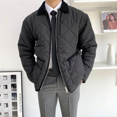 남자 퀄팅 자켓 정장 패딩 헌팅 필드 빅사이즈 점퍼