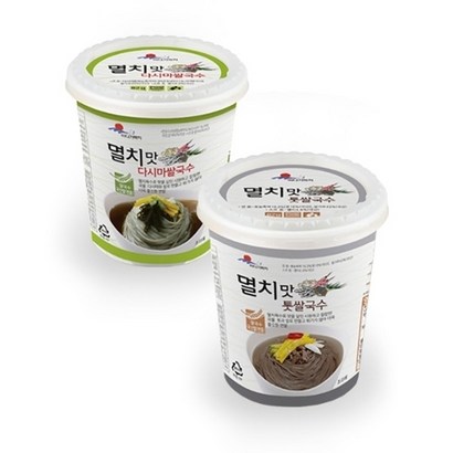[간편 컵국수] 멸치맛 톳 쌀국수 리뷰후기