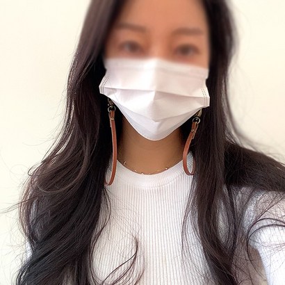 [제이샵] 국내자체제작 가죽 마스크 롱목걸이 4개구매시개증정 신학기 선물 마스크걸이 마스크스트랩 마스크목걸이 마스크줄 가죽목걸이 가죽마스크걸이 가죽마스크스트랩 가죽마스크목걸이