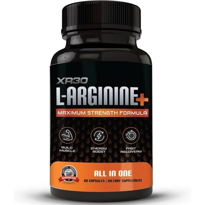 L-Arginine 최대 강도 공식 산화질소 부스터 - All in One Permance Supply 60캡, 1개, 60정