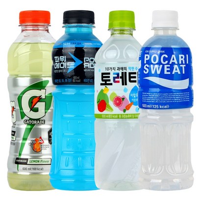 토레타500ml &게토레이600ml &파워에이드600..