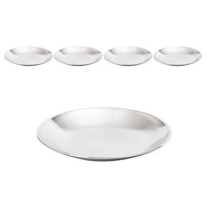 스텐접시 원형 플레이팅 캠핑 앞접시 5p세트, 2호-20cm(5P세트), 5개