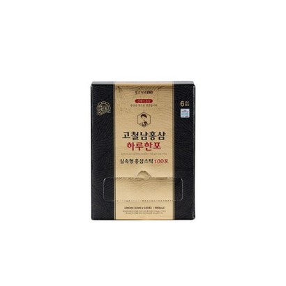 짜먹는 전체식 홍삼스틱 하루한포 실속형 100포, 1개