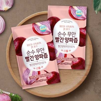 황토마을식품 국내산 100% 무안 빨간양파즙 적양파즙 100ml 50포 100포, 100개