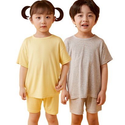 [바오밥나무] 아동용 찰랑 인견스판 5부상하의 2종 리뷰후기