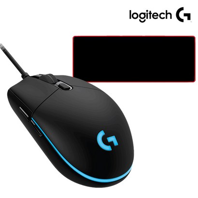 로지텍코리아 정품 로지텍G G102 2세대 Lightsync 게이밍 유선 마우스 PC방에디션+에이투비 마우스장패드 포함(판매자이름 에이투비 확인 후 구매요망), 블랙