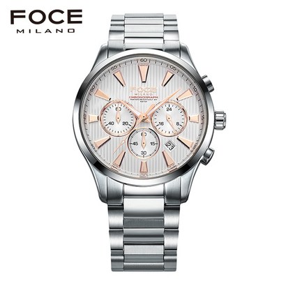 [공식본사정품] FOCE 포체 F7527WR 크로노그래프 메탈 시계