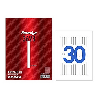 [한국폼텍] 레이져/잉크젯 라벨S3628_30칸