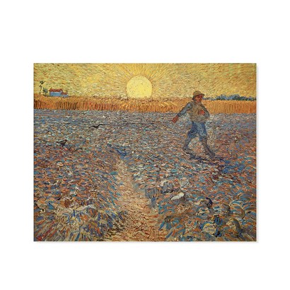 [캔버스액자] 고흐 - 해질녘에 씨 뿌리는 사람  Sower with Settin Sun