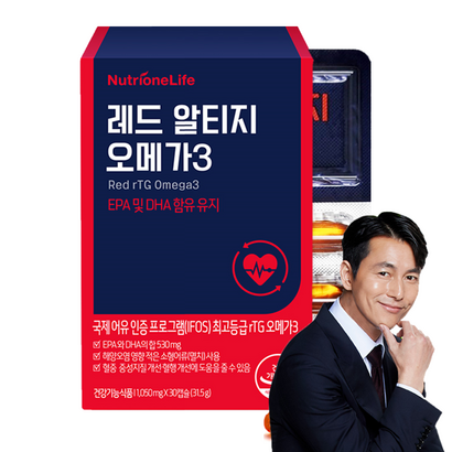 뉴트리원 크릴오일 최고인증 알티지 오메가3 혈행 혈관 건강기능식품 30캡슐