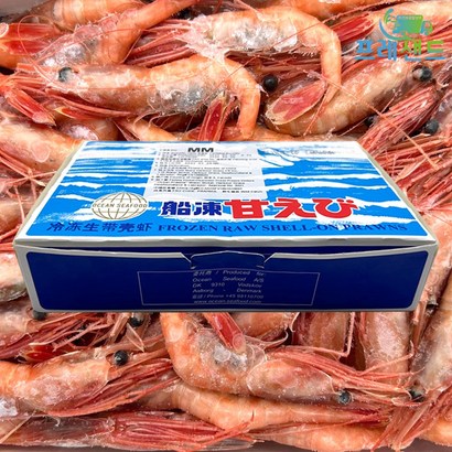 자연산 단새우 아마에비 1kg 횟감 튀김 통 새우 껍질있는 북쪽분홍새우, 1개