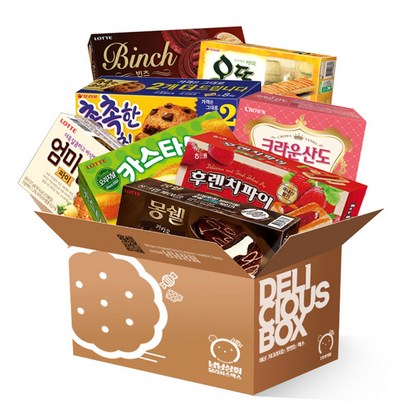 행복가득 인기과자세트 8종 사무실 탕비실 학교간식, 1세트