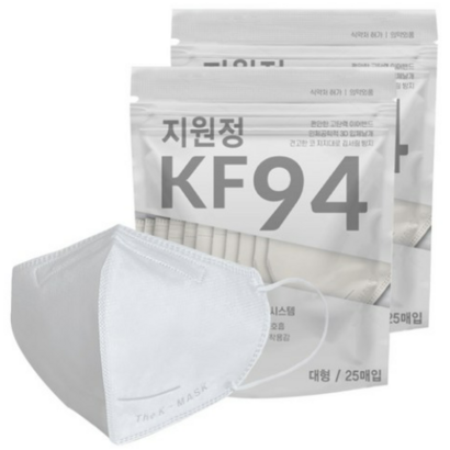 지원정 새부리형 마스크 대형 KF94
